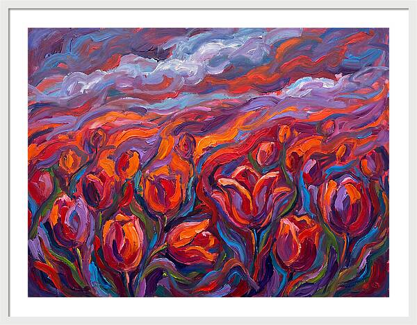 Vibrant Tulip Field