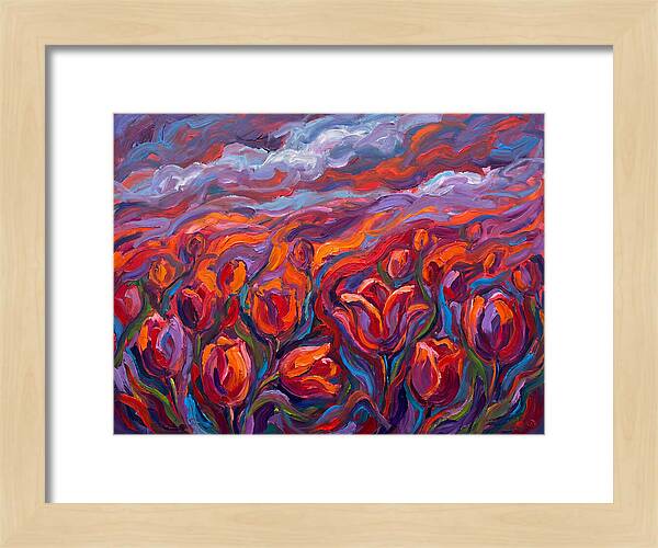 Vibrant Tulip Field