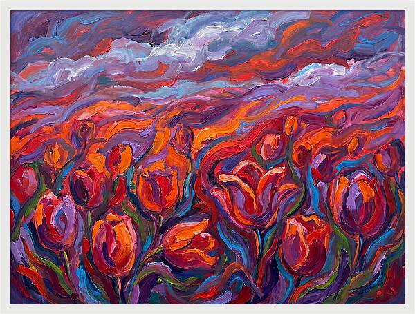 Vibrant Tulip Field