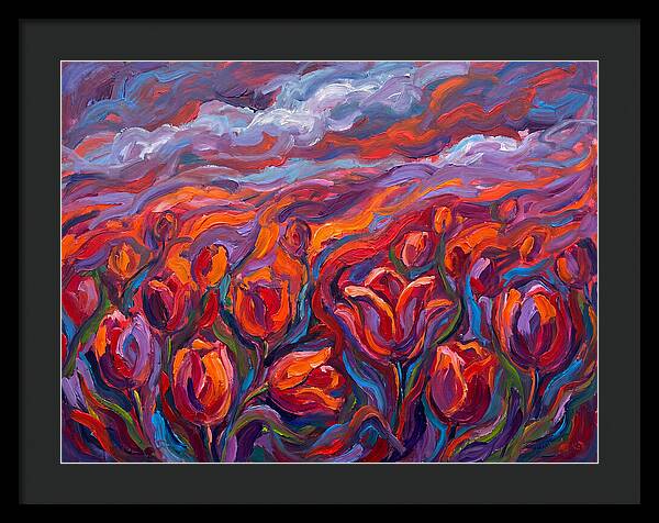 Vibrant Tulip Field