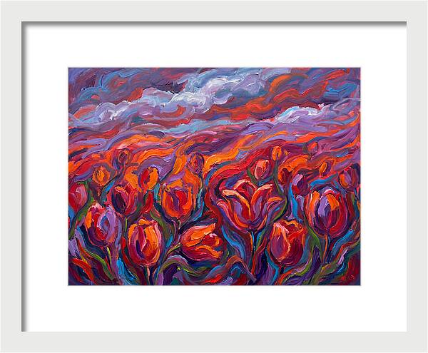 Vibrant Tulip Field
