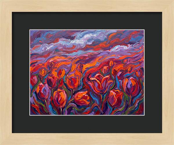Vibrant Tulip Field