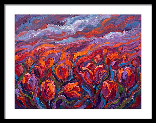 Vibrant Tulip Field