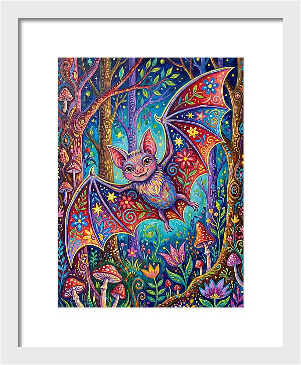 Vibrant Vampire Bat Fantasy