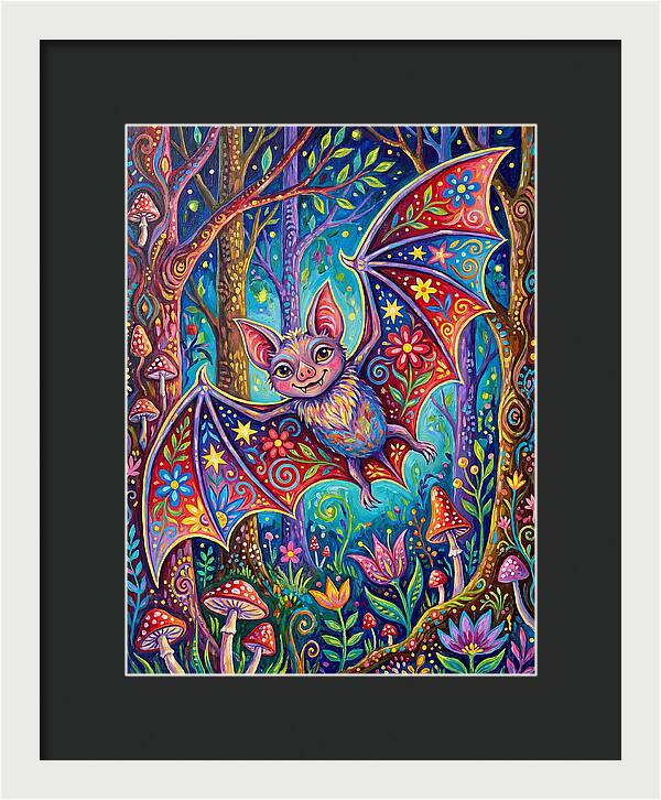 Vibrant Vampire Bat Fantasy