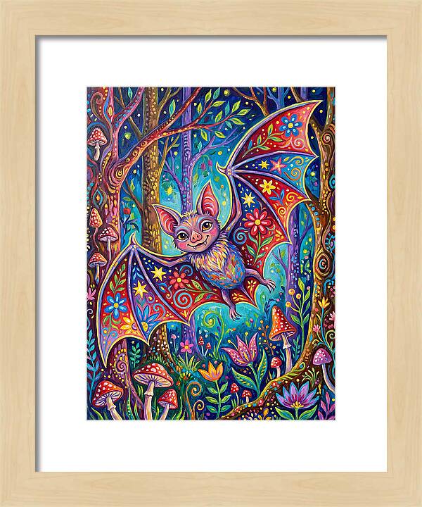 Vibrant Vampire Bat Fantasy