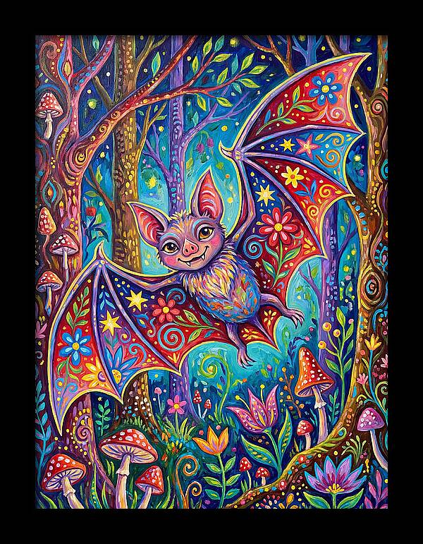Vibrant Vampire Bat Fantasy