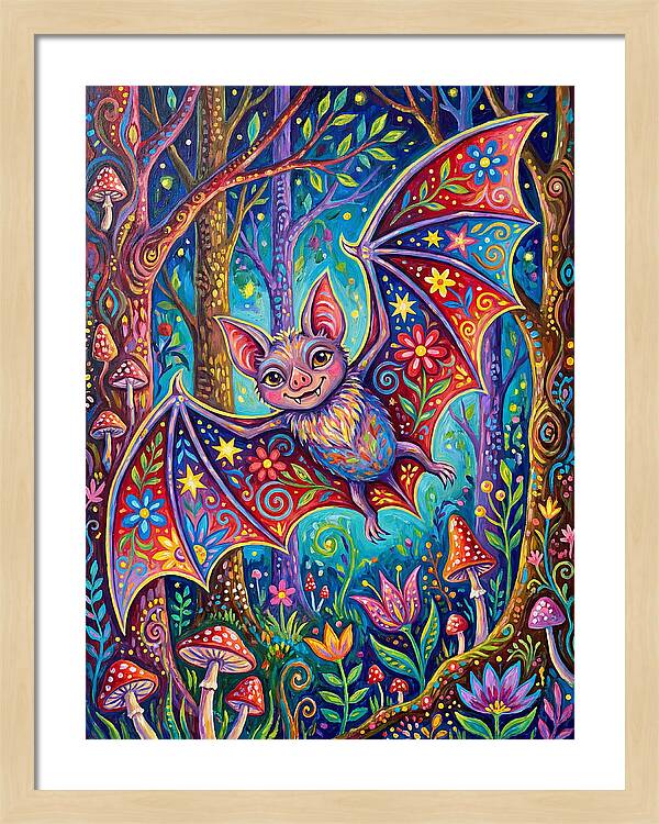 Vibrant Vampire Bat Fantasy