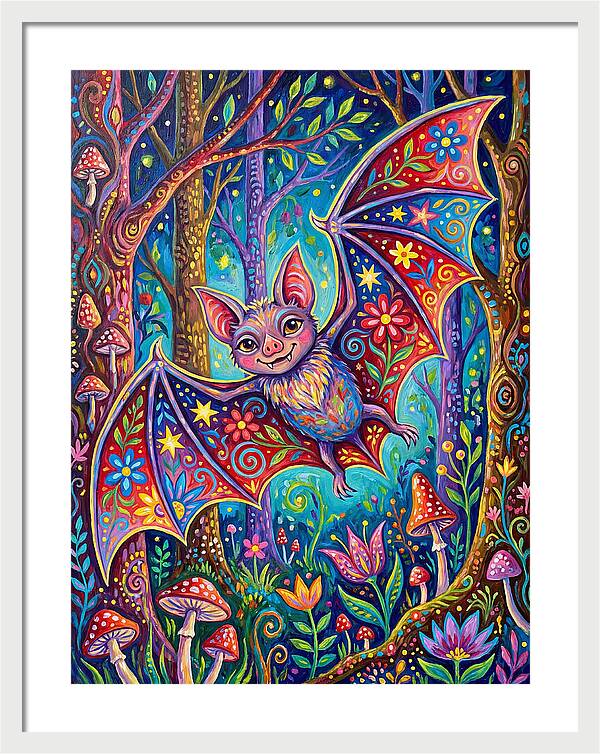 Vibrant Vampire Bat Fantasy