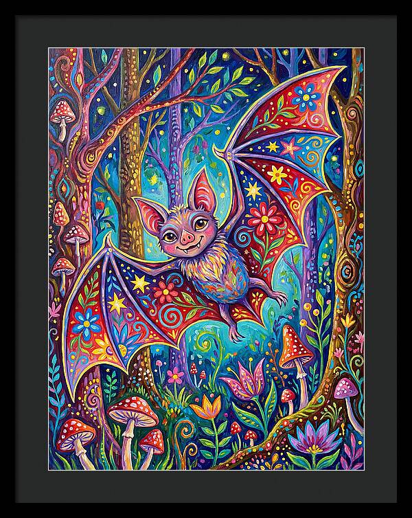 Vibrant Vampire Bat Fantasy