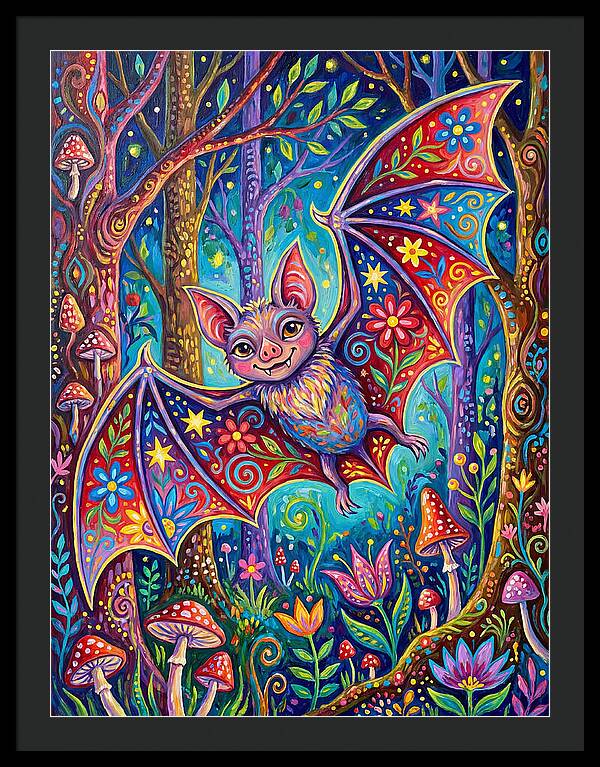 Vibrant Vampire Bat Fantasy