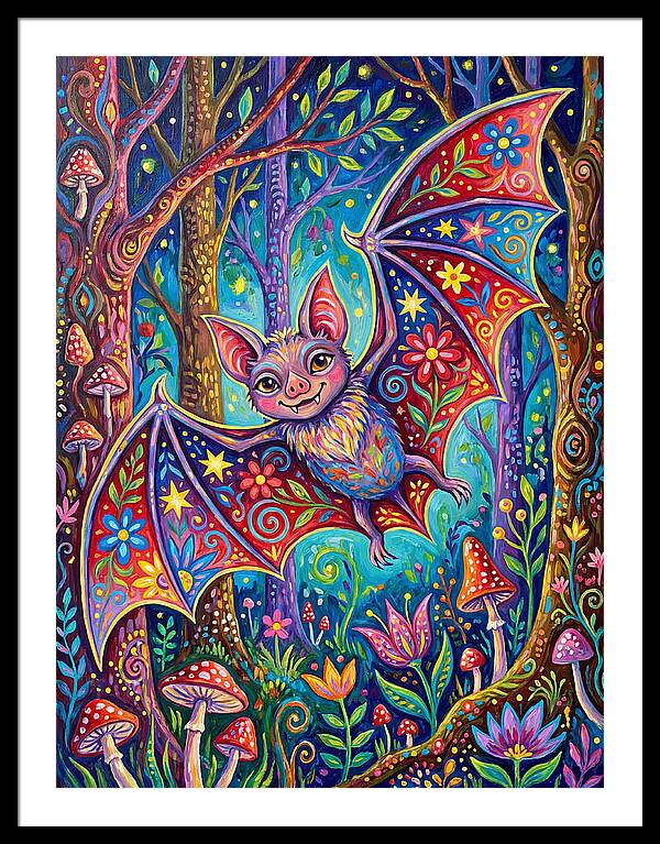 Vibrant Vampire Bat Fantasy