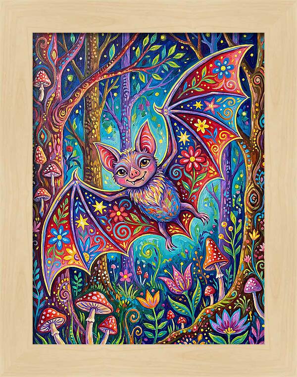 Vibrant Vampire Bat Fantasy