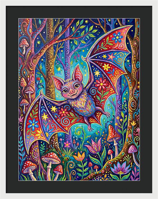 Vibrant Vampire Bat Fantasy