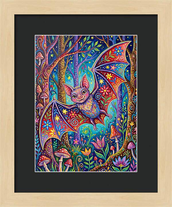 Vibrant Vampire Bat Fantasy