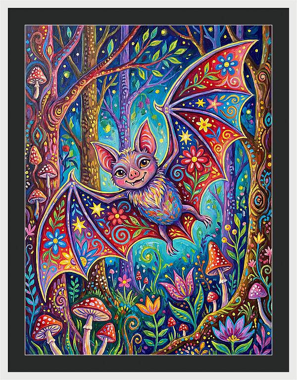 Vibrant Vampire Bat Fantasy