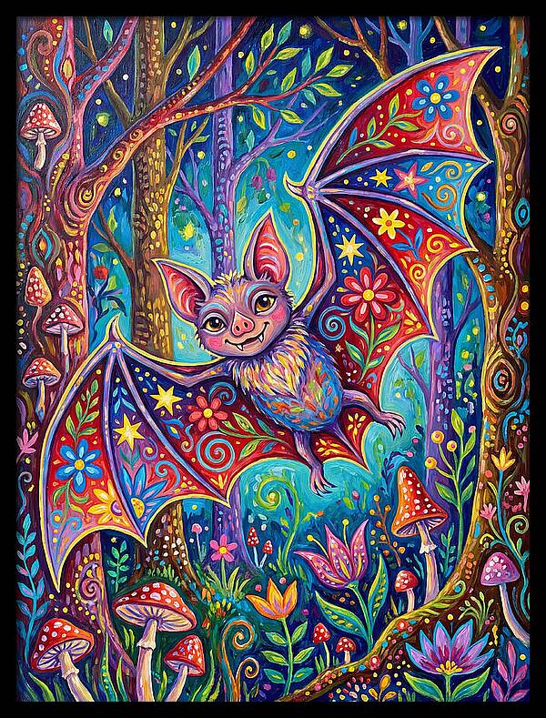 Vibrant Vampire Bat Fantasy