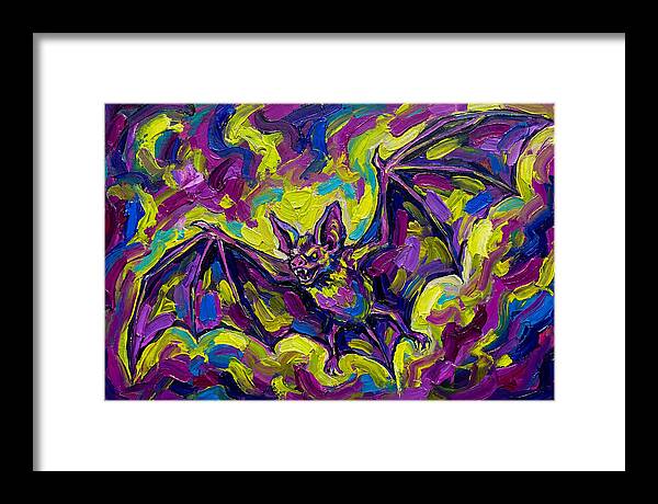 Vibrant Vampire Bat In Flight