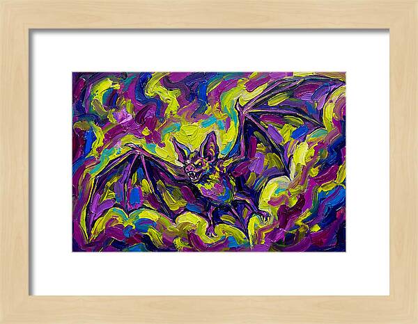 Vibrant Vampire Bat In Flight