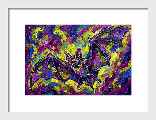 Vibrant Vampire Bat In Flight
