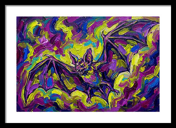 Vibrant Vampire Bat In Flight