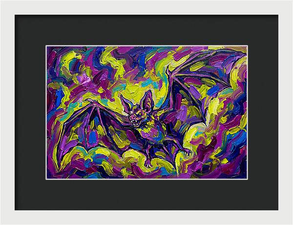 Vibrant Vampire Bat In Flight