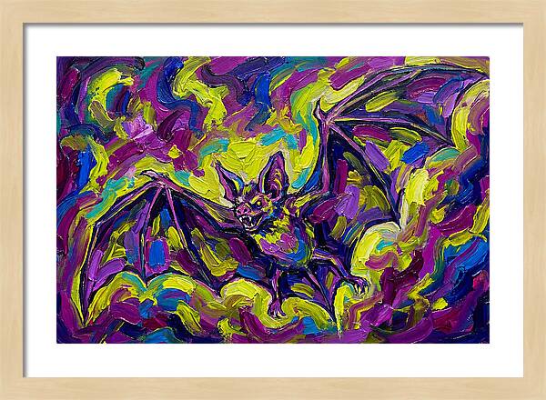 Vibrant Vampire Bat In Flight