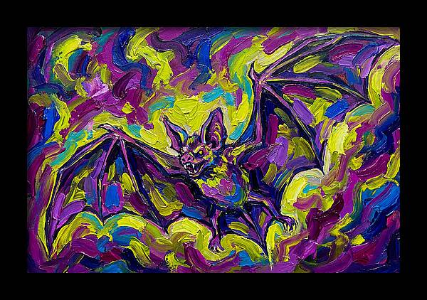 Vibrant Vampire Bat In Flight