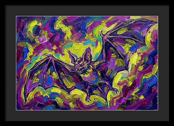 Vibrant Vampire Bat In Flight