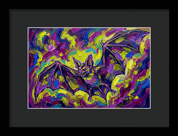 Vibrant Vampire Bat In Flight