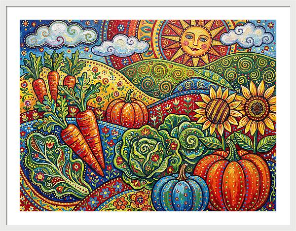 Vibrant Vegetable Garden Scene