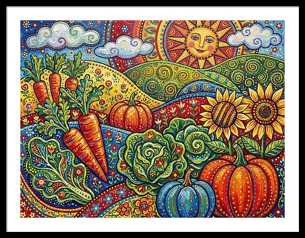 Vibrant Vegetable Garden Scene