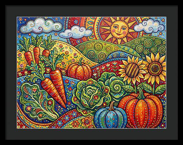 Vibrant Vegetable Garden Scene