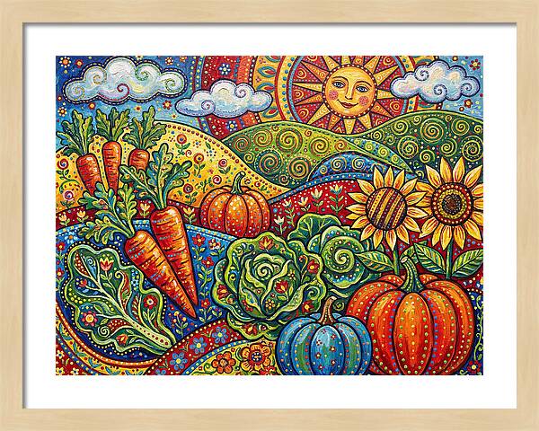 Vibrant Vegetable Garden Scene