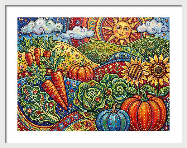 Vibrant Vegetable Garden Scene