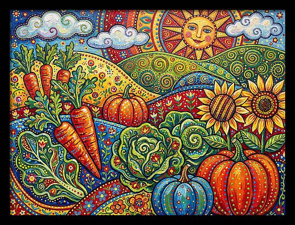 Vibrant Vegetable Garden Scene