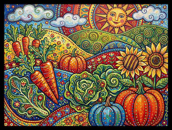 Vibrant Vegetable Garden Scene