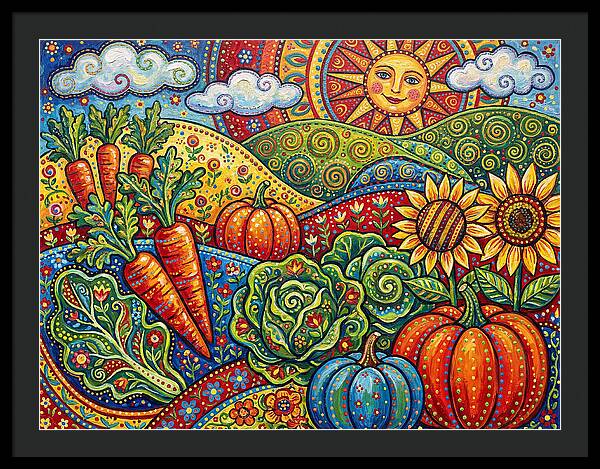 Vibrant Vegetable Garden Scene
