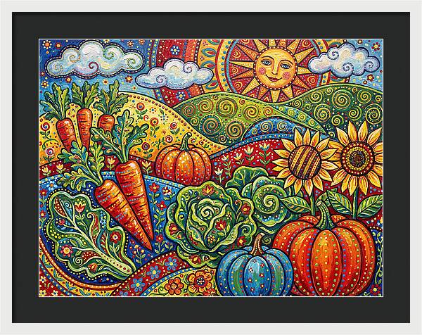 Vibrant Vegetable Garden Scene