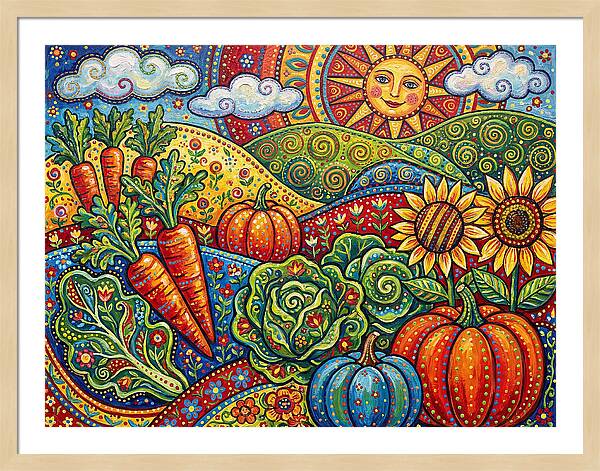Vibrant Vegetable Garden Scene