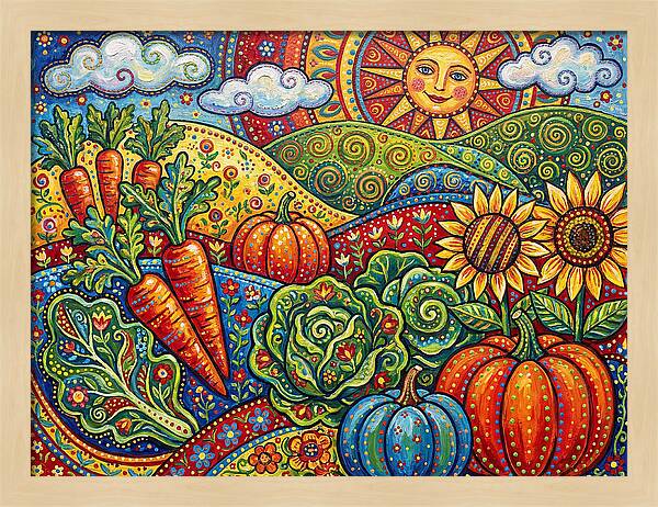 Vibrant Vegetable Garden Scene