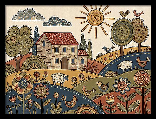 Vibrant Villa Landscape