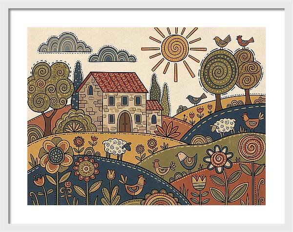 Vibrant Villa Landscape