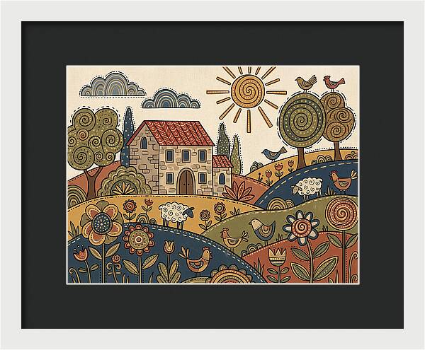 Vibrant Villa Landscape