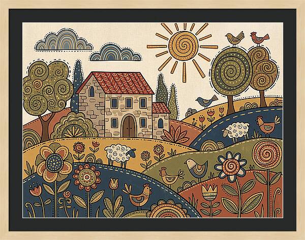 Vibrant Villa Landscape