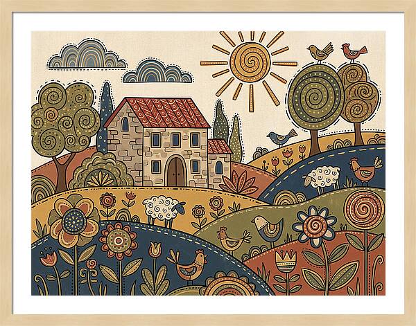 Vibrant Villa Landscape