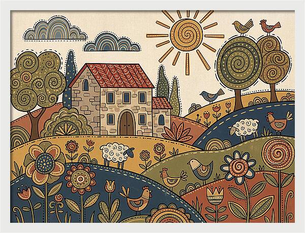 Vibrant Villa Landscape