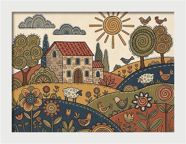Vibrant Villa Landscape