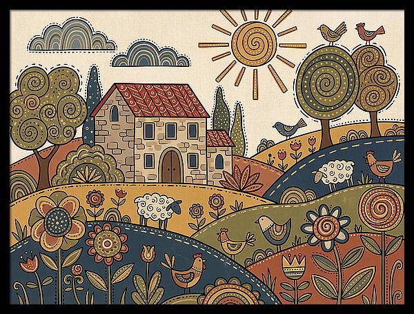 Vibrant Villa Landscape