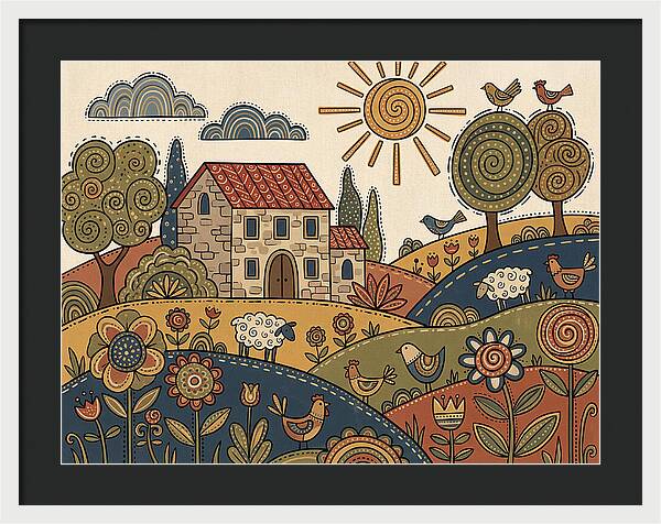 Vibrant Villa Landscape
